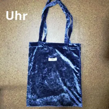 Uhr 우아 벨로아 토트백 다크 블루 컨디션 최상