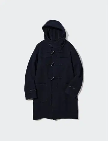 [ 완판템 ] UNIQLO 유니클로 더플 코트 네이비