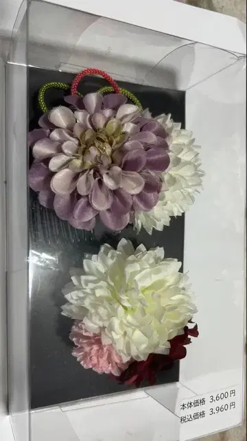 꽃 모티브 머리 장식 3세트