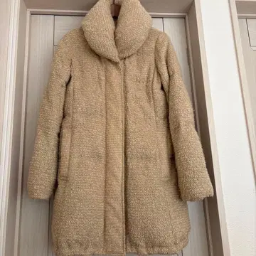 stefis 보아 소재 다운 자켓 베이지