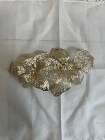 콜레트 마루프 골드 플라워 머리핀 결혼식 파티