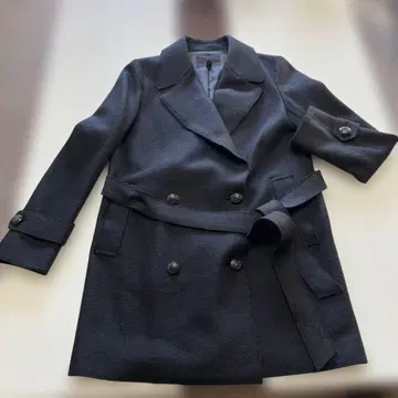 ICB 블랙 울 피 코트