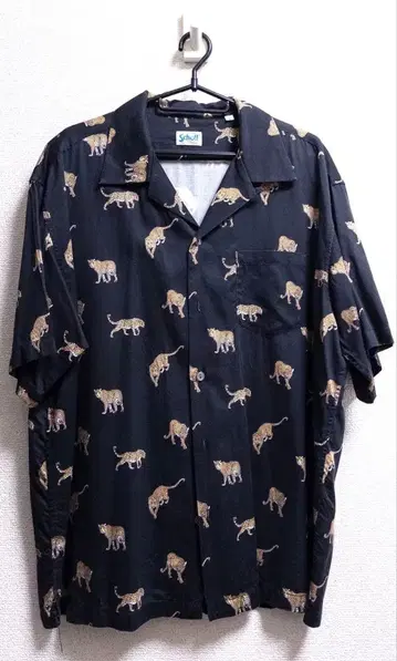 Schott 알로하 셔츠 레오파드 XL