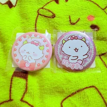 가오파와루 캔뱃지 2종 세트 산리오