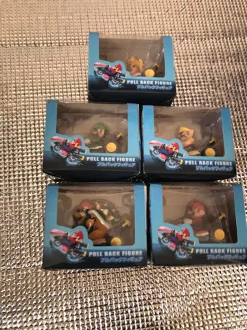 마리오 카트 풀백 피규어 전 5종 미개봉품