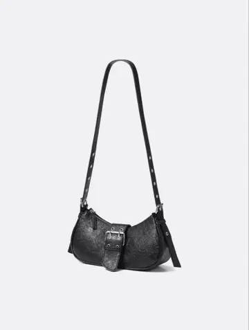 지유 벨트백 블랙