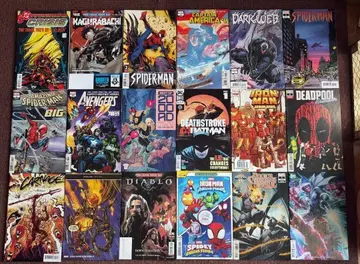 아메리칸 코믹스 MARVEL DC 데드풀 베놈 스파이더맨 플래시