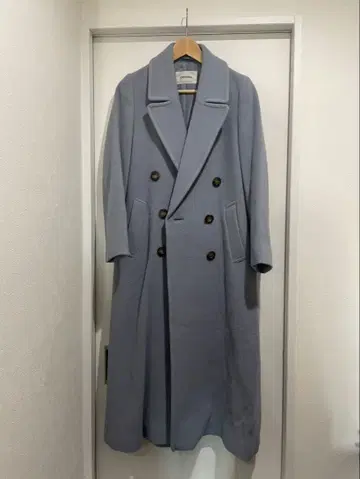 COCO DEAL 라이트 블루 롱 코트