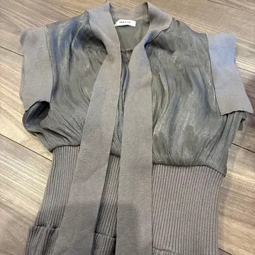 프레이 아이디 머메이드 니트 콤비 원피스