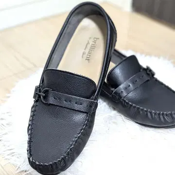 호킨스 스포츠 블랙 가죽 모카신 신발 24cm