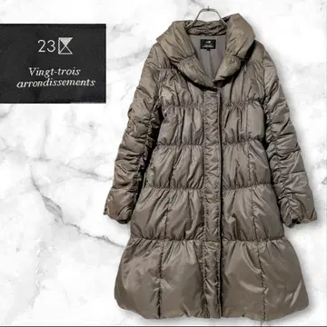 23구 다운 롱 코트 카키 40 온워드 카시야마