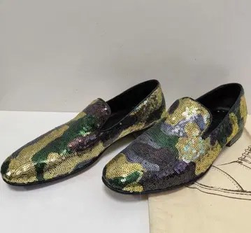 DOUCALS 카모플라쥬 스팽글 슬립온