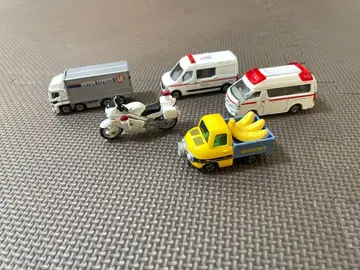 미니카 세트 구급차 바나나 트럭 바이크