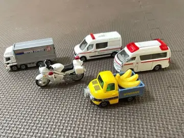 미니카 세트 구급차 바나나 트럭 바이크