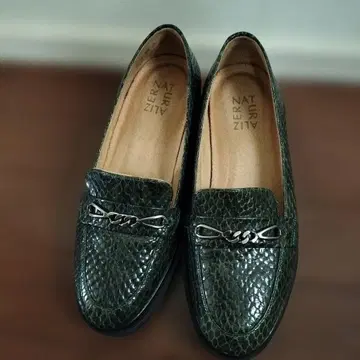 REGAL 다크 그린 크로커다일풍 로퍼