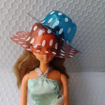 제니 리카짱 모자 도트 2개 세트 투명