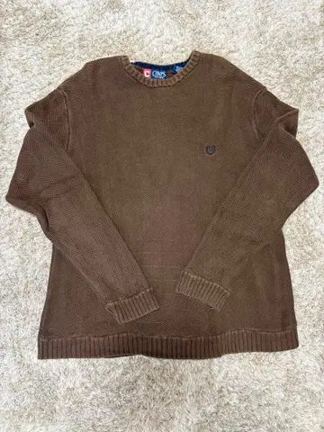 새상품급 CHAPS 랄프 로렌 니트 스웨터 브라운 L 사이즈