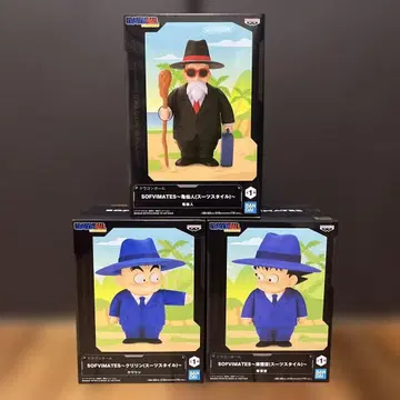 드래곤볼 소프트 비닐 메이츠 손오공, 크리링, 무천도사 3종 묶음 판매