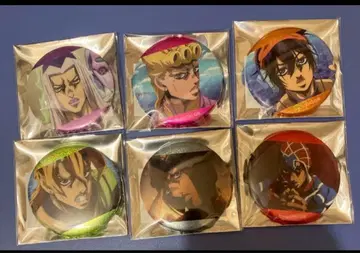 죠죠의 기묘한 모험 황금의 바람 호위팀 장면 사진 홀로그램 캔뱃지 죠르노