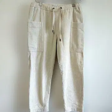 BRUNELLO CUCINELLI 아이보리 코듀로이 팬츠