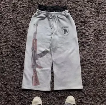 00s y2k 프린트 스웨트 팬츠 opium 그런지 archive