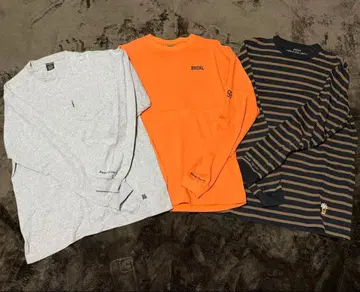 백 채널 롱 T 3종 세트