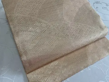 나고야 오비 사카니시 순수 실크 금 새상품급