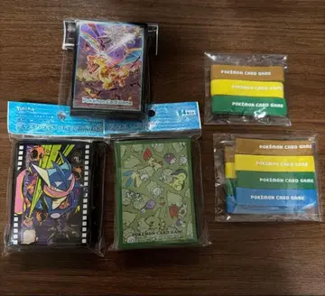 포켓몬 카드 게임 카드 슬리브 프리미엄 글로 3개 밴딩 3세트