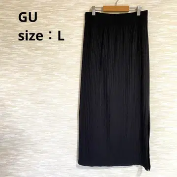 지유 GU 리브 내로우 롱 스커트 [ M ] 222-346036 슬릿