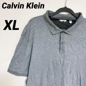 새상품급 Calvin Klein [ XL ] 그레이 피케 셔츠 빅 사이즈
