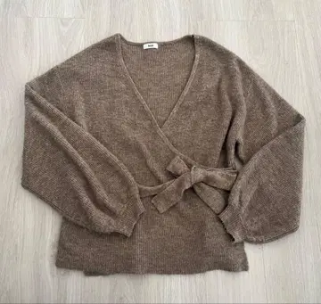 koe 카슈쿨 니트 프리 사이즈 M L 가디건 베이지