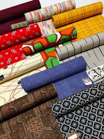 기모노 리메이크용 울 옷감 10개 세트 묶음 판매 G-4
