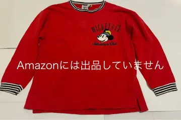 MICKEY&CO. 미키 긴팔 맨투맨 빨간색 보더