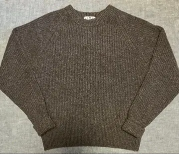 스코틀랜드제 울 꽈배기 스웨터 L