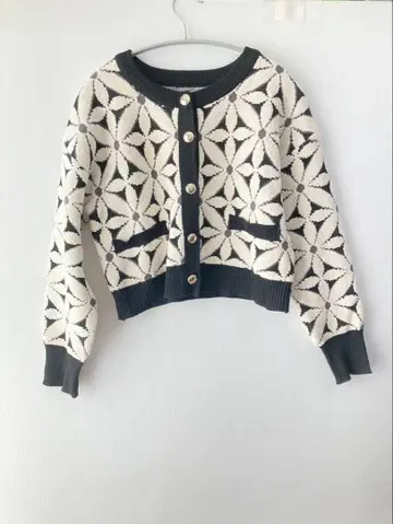 natural couture 플라워 패턴 가디건