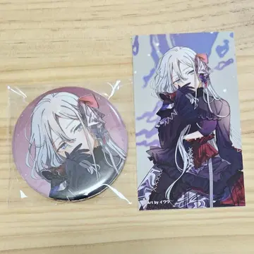 프로세카 퍼플 요이사키 카나데 캔뱃지&카드 화케노하나 CD 특전 한정판