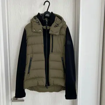 TATRAS 후드 부착 다운 자켓 올리브