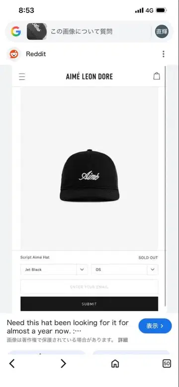 에임 레온 도르 스크립트 에임 햇 블랙 OS