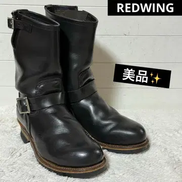 새상품급 레드윙 가죽 엔지니어 부츠 블랙 PT99 2268 US8