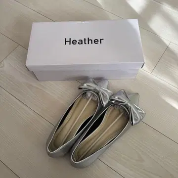 Heather 리본 플랫 펌프스 22.0~22.5cm