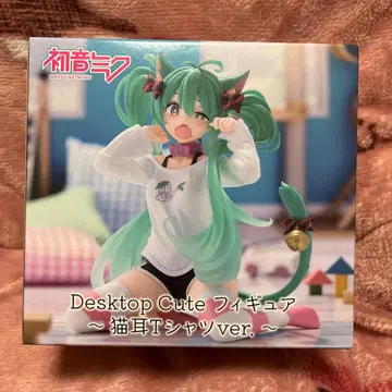 하츠네 미쿠 Desktop Cute 피규어 고양이 귀 T셔츠 ver.