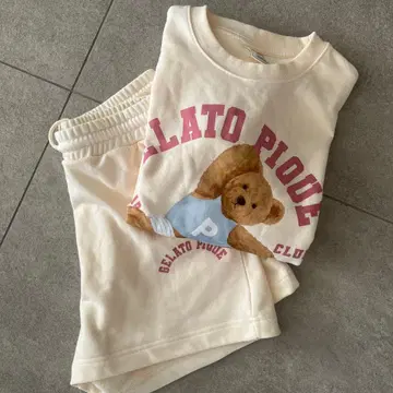 GELATO PIQUE 베어 프린트 룸웨어 셋업