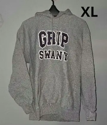 GRIPSWANY 후드티 그립스와니 리버스 위브 XL 그레이