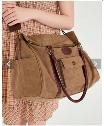 Tina:Jojun 스웨이드풍 보스턴 백