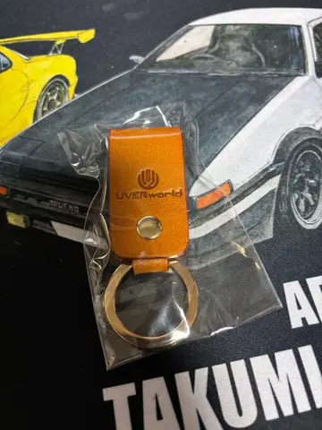 UVERworld 가죽 키링 브라운