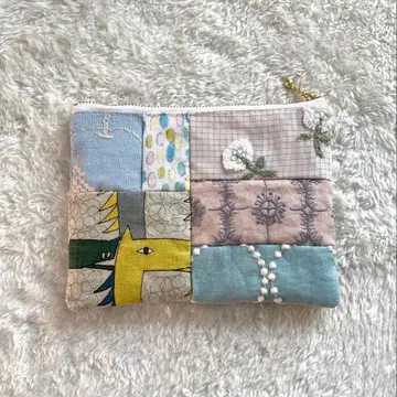 미나 페르호넨 양면 패치워크 핸드메이드 파우치