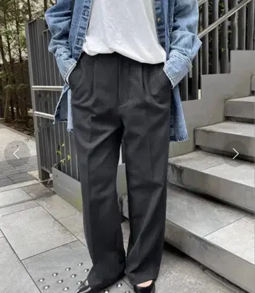 스픽앤스팬 하이브리드 더블 크로스 원턱 팬츠