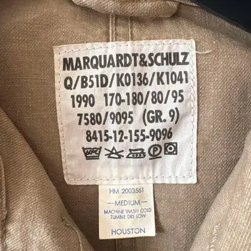 MARQUARDT&SCHULZ 밀리터리 자켓 M