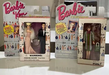 바비 & 켄 & 1체 세트 키체인 포함