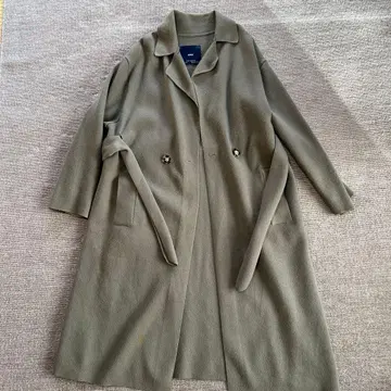 자라 롱 코트 카키